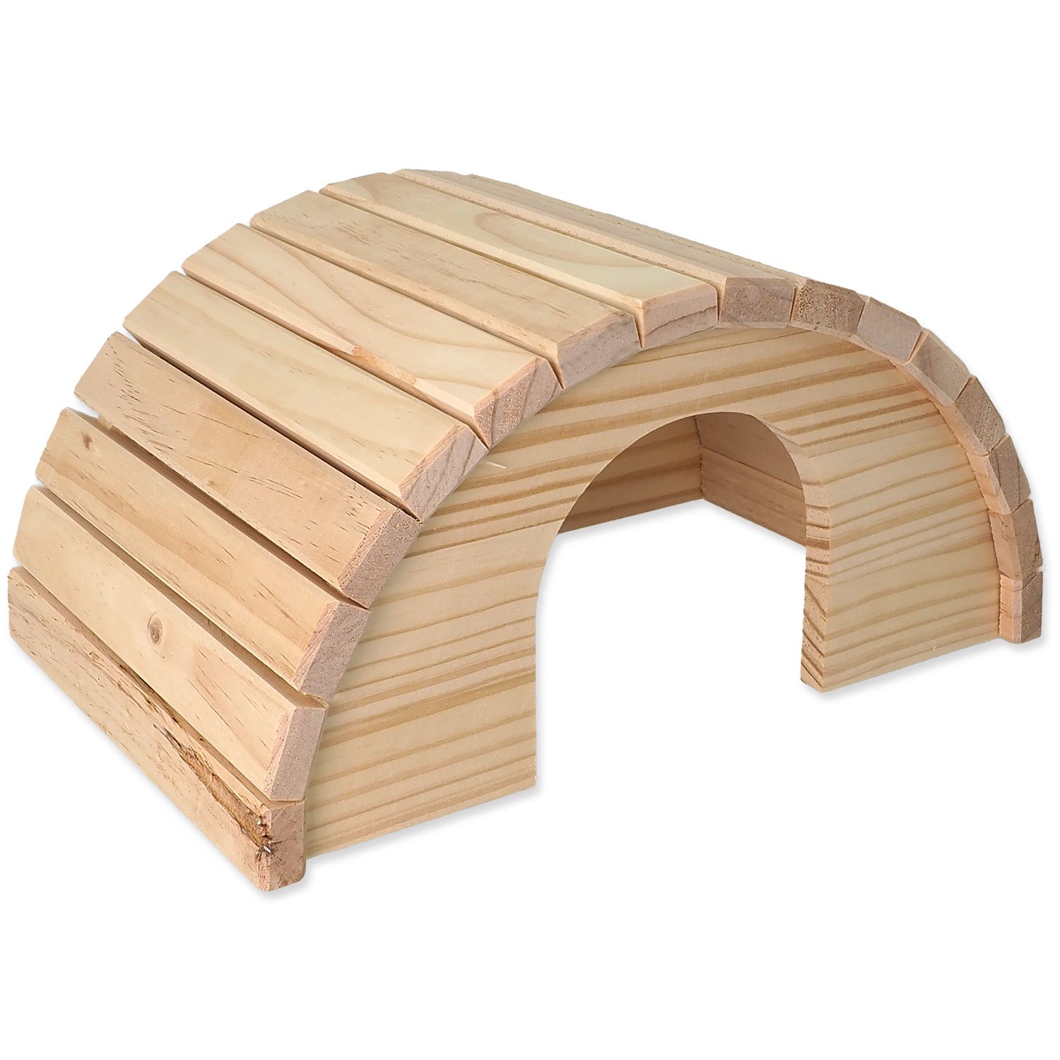 Nhà gỗ hình bán nguyệt cho thú nhỏ 31 x 20 x 15,5 cm
