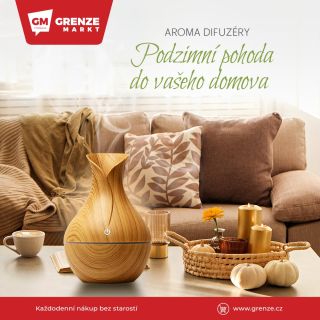 ✨Provoňte svůj domov teplem, klidem a vůní podzimu.🍂 Na GRENZE najdete široký výběr aroma difuzérů za skvělé ceny – od...