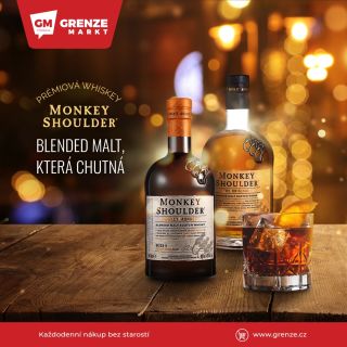 🥃 Prémiová whiskey Monkey Shoulder – blended malt, která chutná. Zapomeňte na kompromisy - dokonale vyvážená, hladká,...