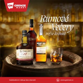 Dopřejte si prémiové rumy z celého světa – ideální pro večerní relax i jako luxusní dárek pro milovníky rumu. Na GRENZE...