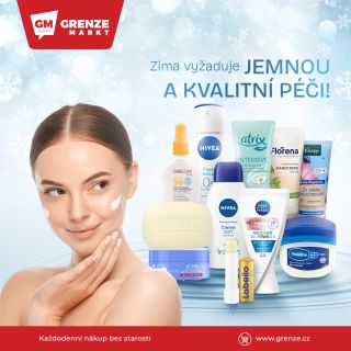 ❄️ Chladné dny dávají pokožce zabrat – dopřejte jí kvalitu, která hýčká. 🧴 Na GRENZE najdete širokou nabídku drogerie z...